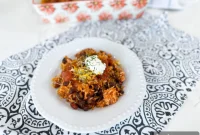 Hearty Rice and Bean Bake