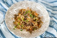 Tender Slow Cooker Teriyaki Beef Ramen