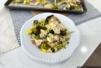 Ranch Chicken and Roasted Veggie Sheet Pan Dinner
