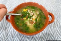 Wholesome Rice and Garden Vegetable Soup