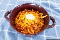 Spicy Macaroni Chili Bowl