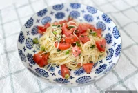 Angel Hair Pasta with Bursting Tomatoes