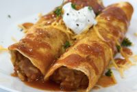 Bean and Rice Enchiladas