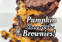 Swirled Pumpkin Cheesecake Brownie Bliss