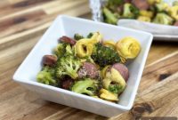 One Pan Sausage Tortellini Dinner