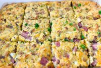 5-Minute Ham Stuffing Egg Bake