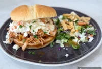 Tropical Slow-Cooked BBQ Chicken Sliders