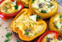 Savory Omelette-Filled Bell Peppers