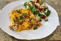 Hearty Sausage & Cauliflower Rice Bake