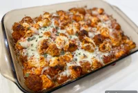 Cheesy Meatball Hoagie Bake