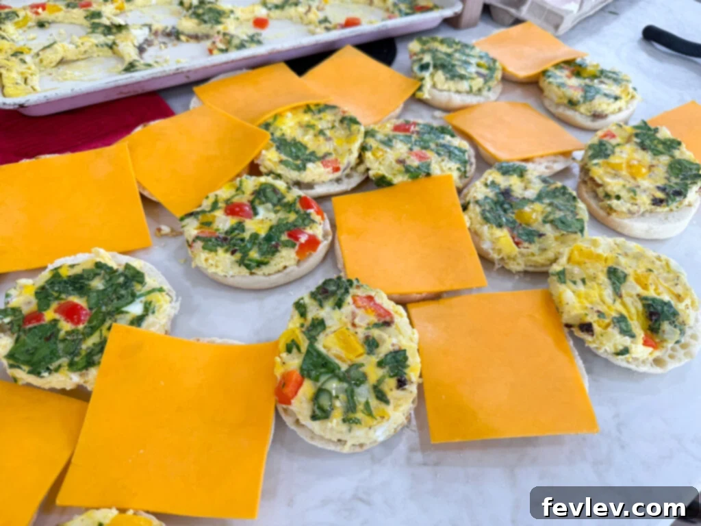 Make Ahead Sheet Pan Eggs for Breakfast Sandwiches 3 Close-up of fluffy sheet pan eggs