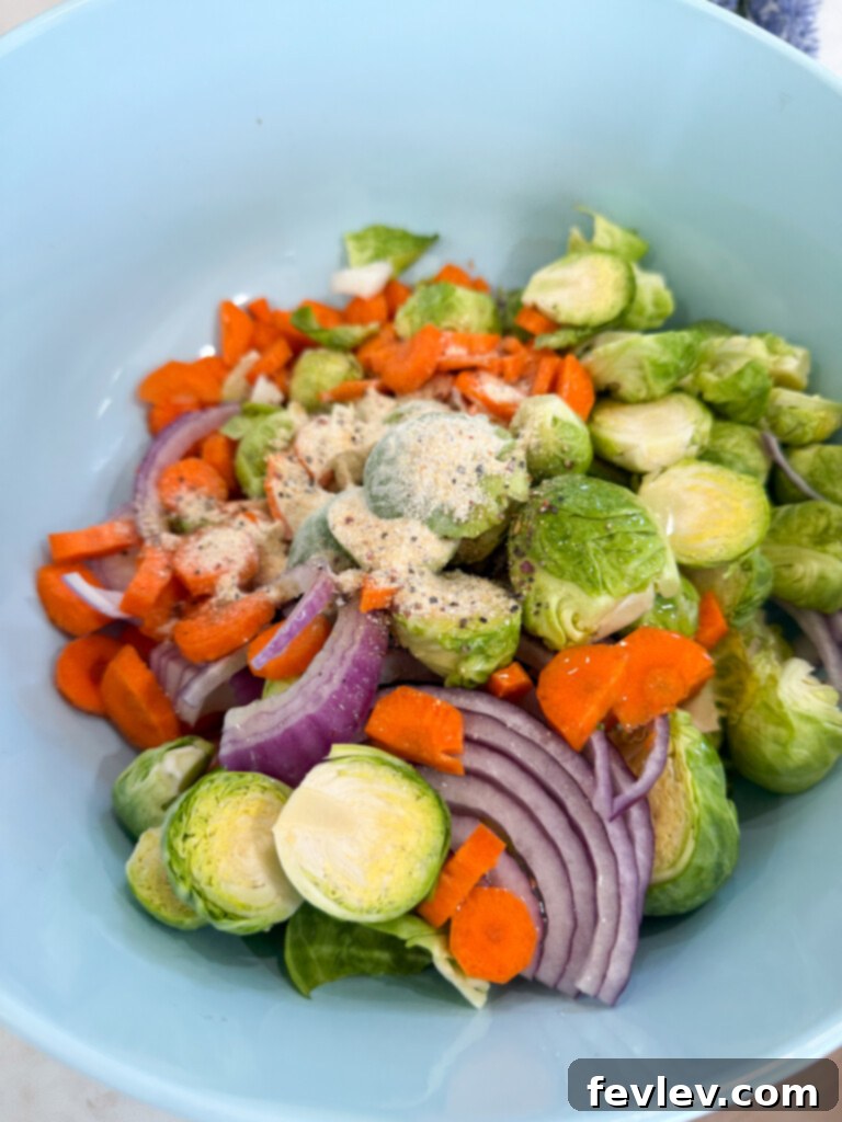 Easy Sheet Pan Sweet Italian Sausage with Roasted Vegetables 3 Seasoned veggies for sheet pan dinner
