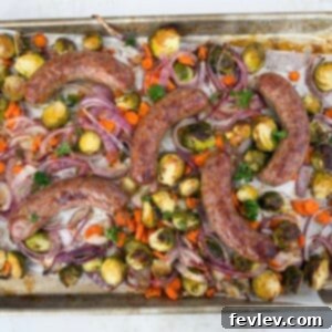 easy sheet pan Italian sausages and veggies