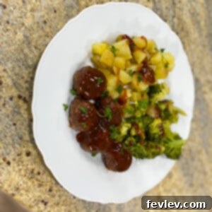 Sheet Pan Sweet & Sour Meatballs with Vegetables - A perfect family dinner solution.