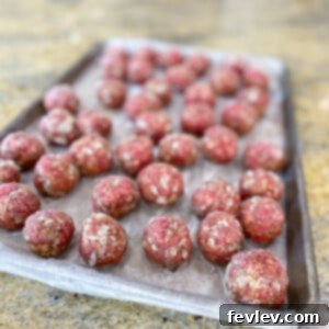 Delicious, perfectly cooked Italian style meatballs ready to be served or frozen for later