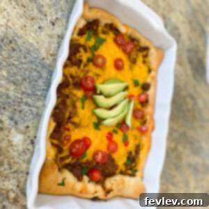 Delicious Mexican Crescent Casserole with ground beef and cheese