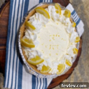 Delicious No-Bake Lemon Cheesecake with fresh lemon slices and zest