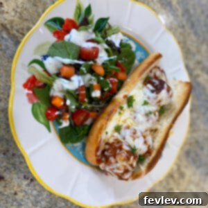 Delicious Italian Meatball Subs with melted cheese