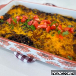 Delicious Black Bean Enchiladas baked to perfection