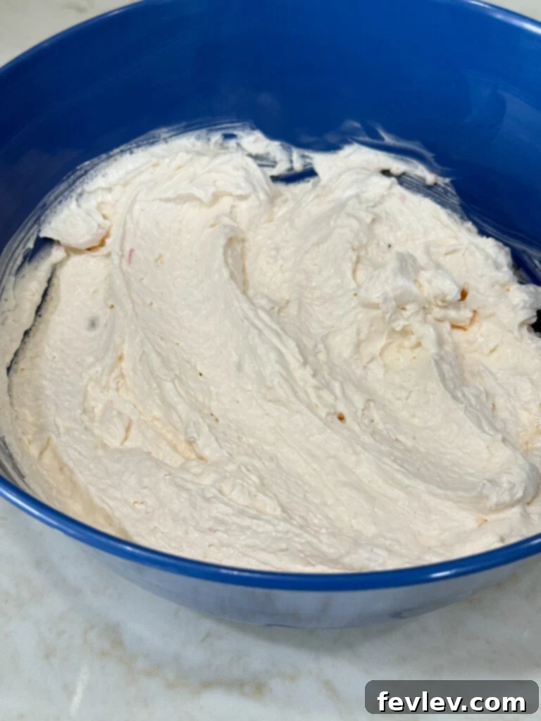 creamy cheesecake mixture