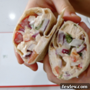 Delicious Taco Chicken Salad Wraps, a perfect blend of flavors for a quick meal.