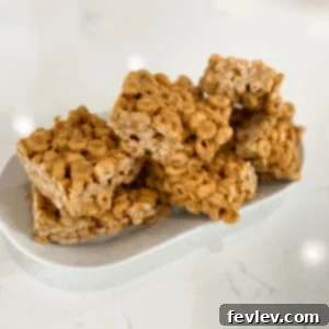 Delicious Cheerio Peanut Butter Bars, a no-bake treat perfect for kids and adults