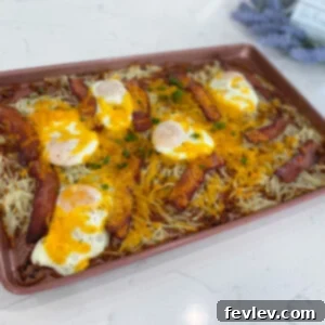 Delicious Sheet Pan Bacon, Eggs, and Potatoes