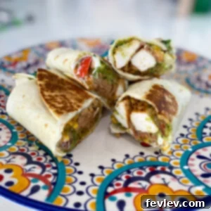 Delicious Chicken Burritos with rice and beans, ready for a quick meal
