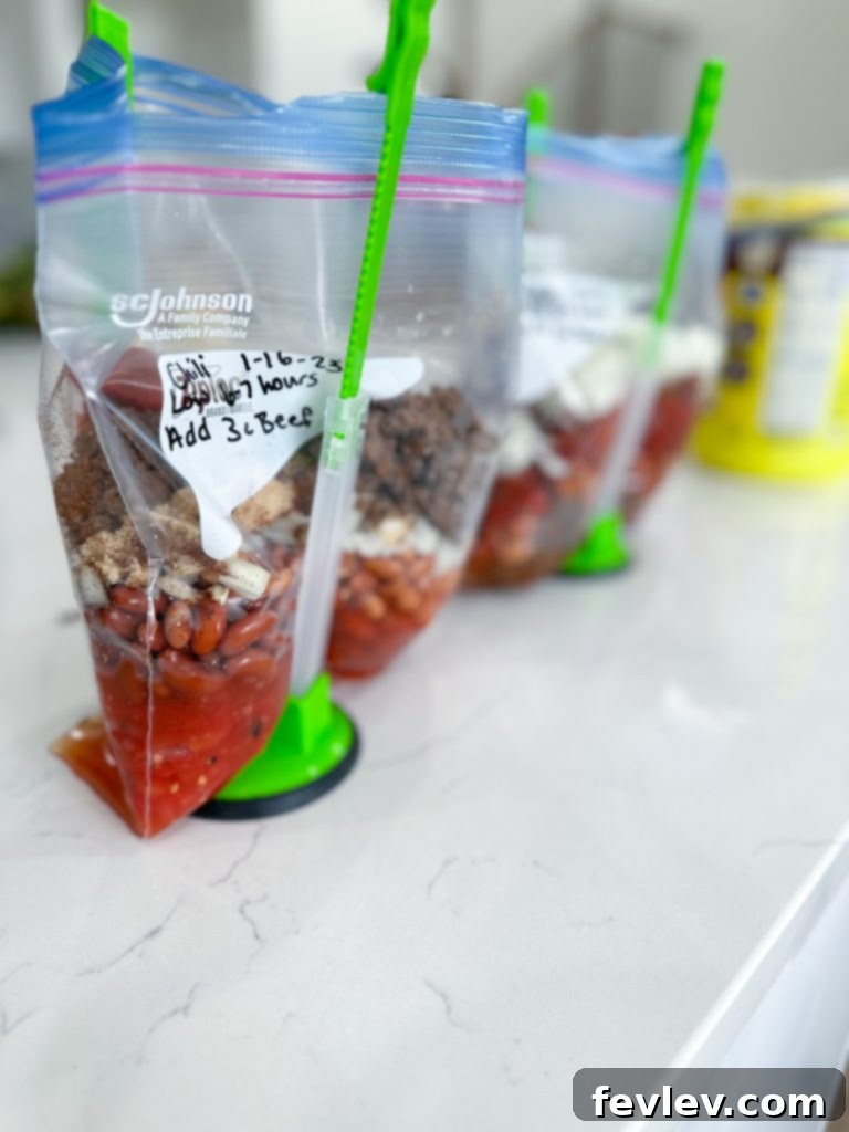 Set It and Forget It Chili 2 A hearty bowl of slow cooker chili with cheese and sour cream