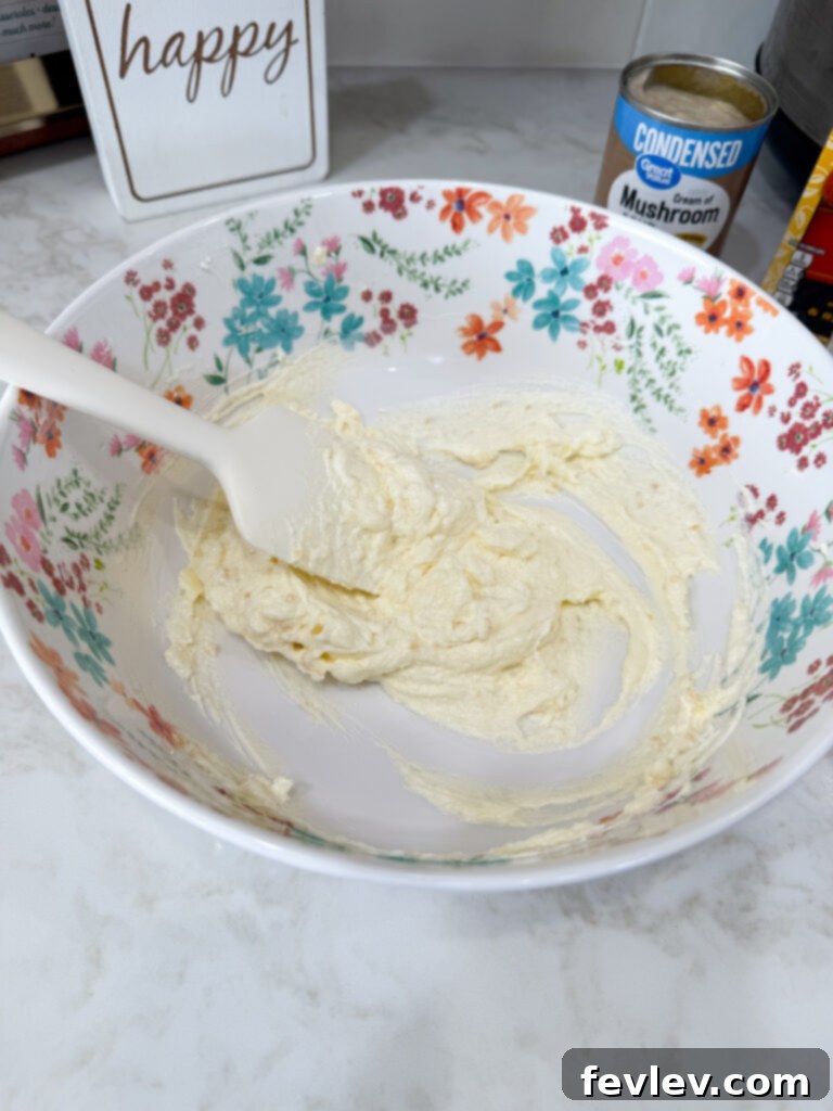 Cozy Slow Cooker Creamy Chicken Pasta 4 Preparing homemade cream sauce for slow cooker chicken pasta