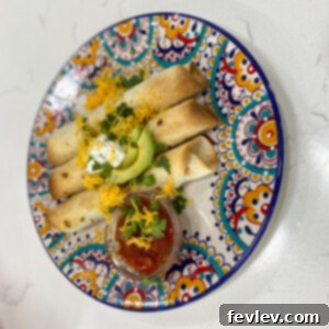 Delicious Baked Chicken Ranch Flautas, perfect for a quick and healthy weeknight meal with creamy ranch chicken filling