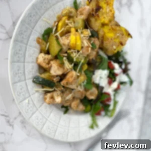 Garlic Parmesan Chicken with Zucchini
