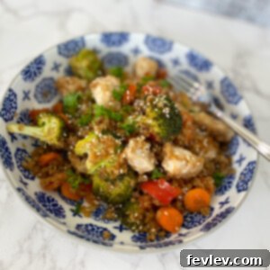 Honey Sesame Chicken with Vegetables