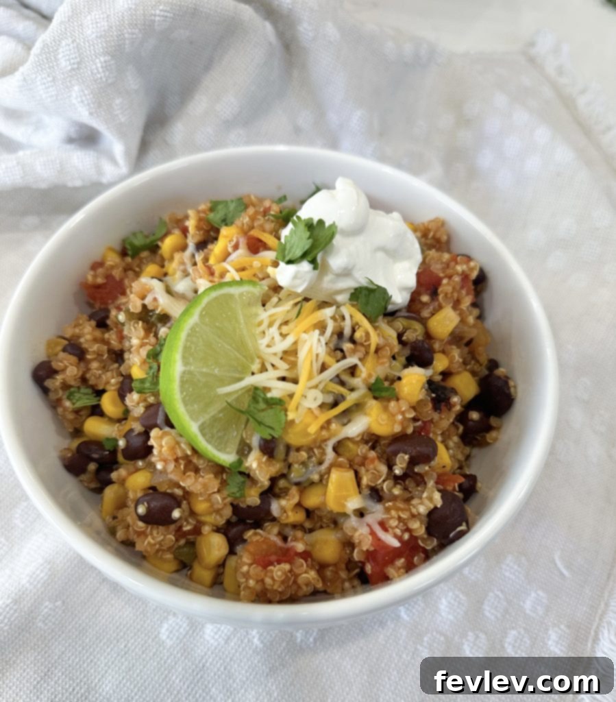 Easy Mexican Quinoa 6 one-pot mexican quinoa