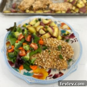Sheet Pan Crispy Pretzel Chicken with Honey Mustard Potatoes 5 Pretzel Crusted Chicken with Honey Mustard