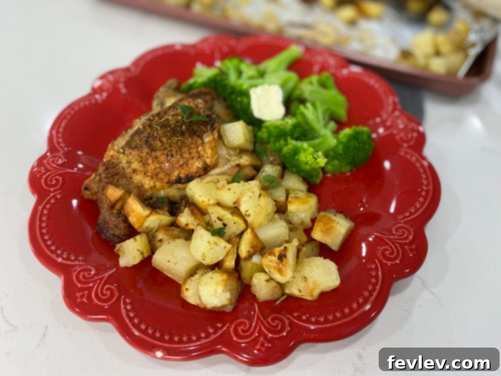 Zesty Greek Sheet Pan Chicken and Crispy Potatoes 2 Crispy Sheet Pan Greek Chicken Thighs with Roasted Potatoes and Lemon