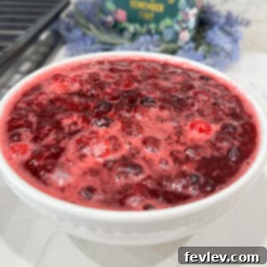 Homemade Cranberry Sauce, perfect for holidays