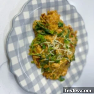 A dish of Cajun Chicken Orzo