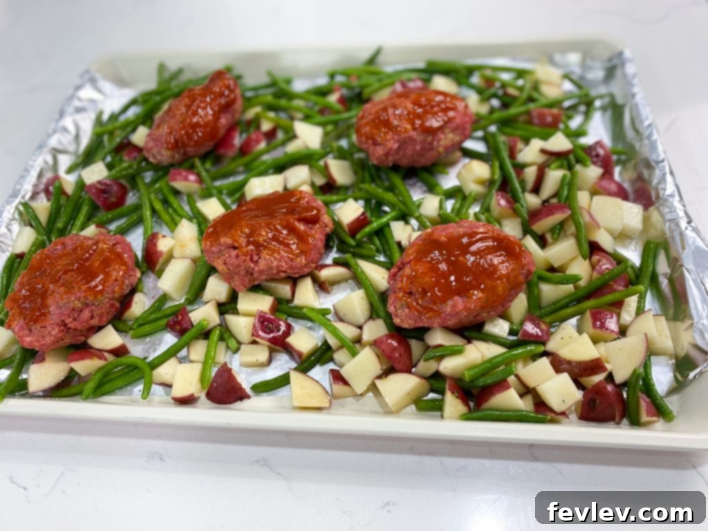 Ingredients laid out for Mozzarella Stuffed Meatloaf preparation