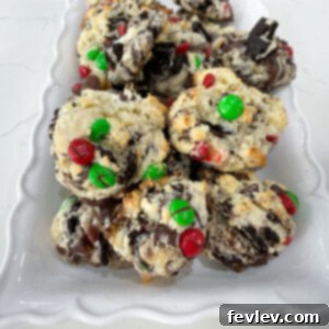 Peppermint Oreo Cookies on a plate