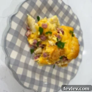 Ham and Biscuit Casserole cooking in a slow cooker.