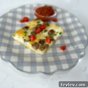 Crescent Roll Sausage Egg Casserole featured image