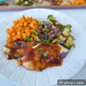 Sheet Pan BBQ Chicken and Vegetables recipe card image