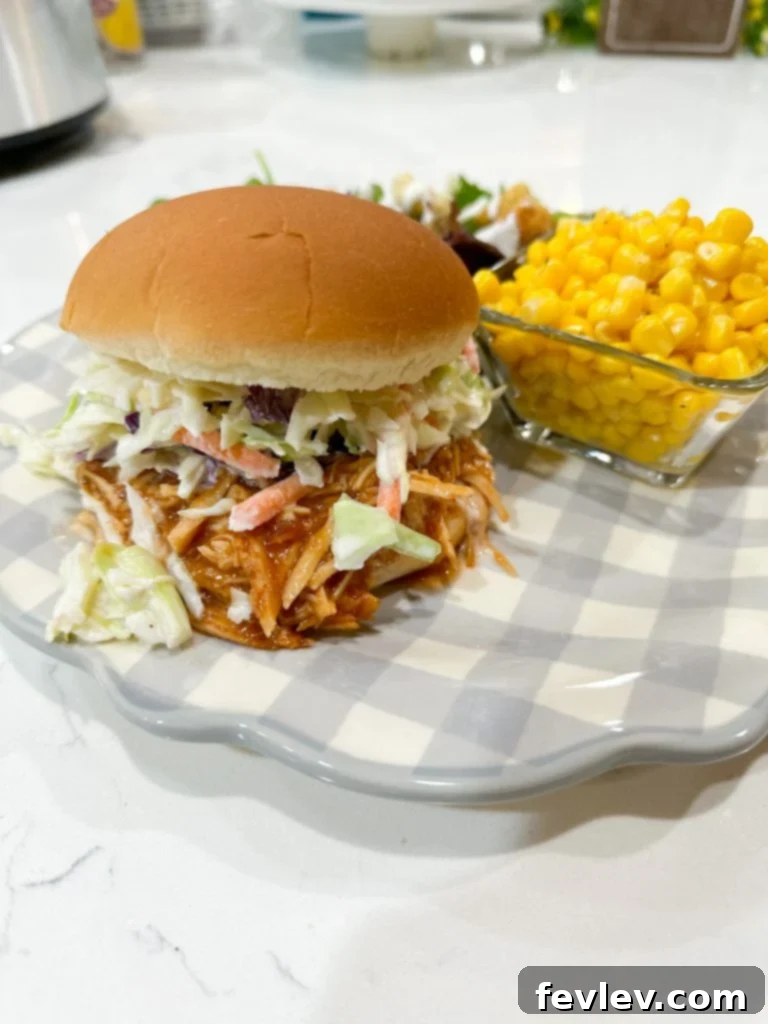 Tender Slow Cooker BBQ Chicken Perfection 3 Slow Cooker BBQ Chicken ingredients in a slow cooker