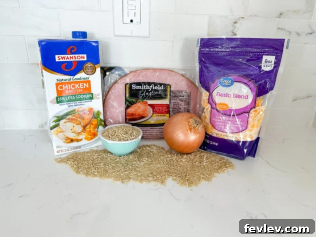 Delicious one-pot Ham, Rice, and Broccoli Skillet ready to serve