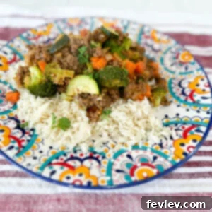Hearty Italian Beef and Veggie Skillet 4 italian ground beef