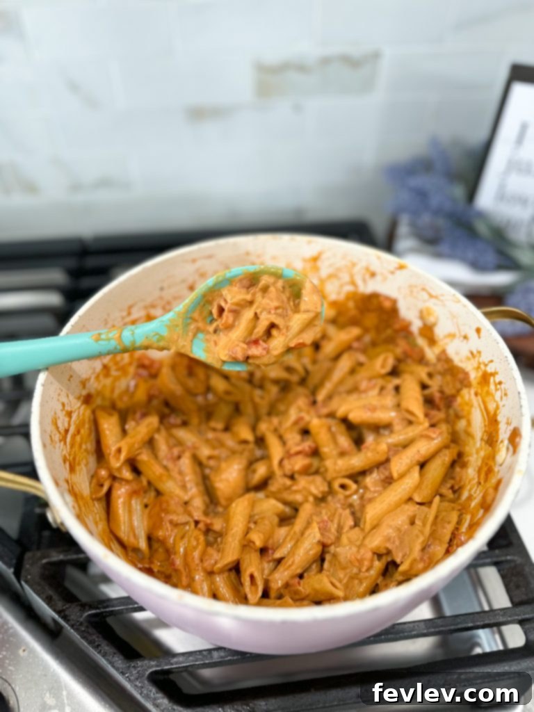 A selection of raw ingredients for Tomato Honey Pasta, including uncooked penne, cubed chicken, yellow onion, various spices, honey, and canned tomatoes.