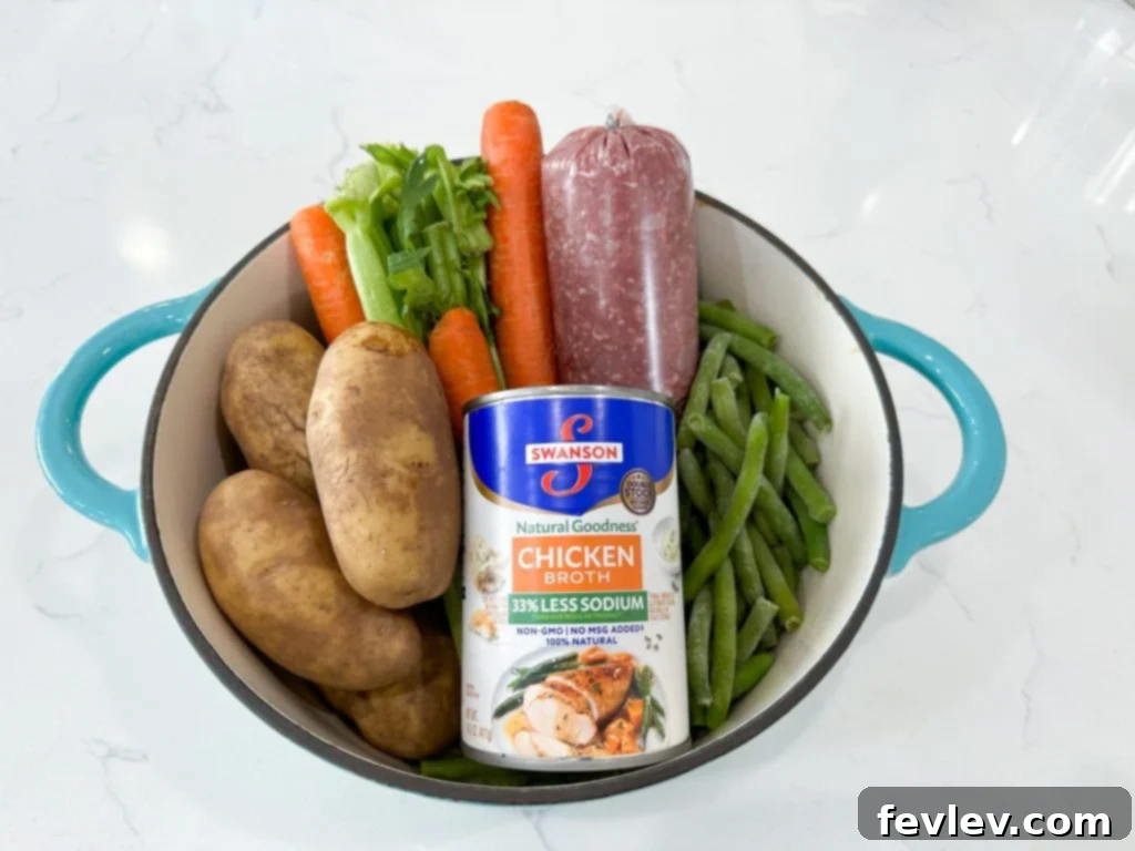 Ground Beef and Vegetable Soup