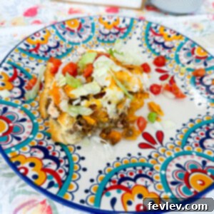 Delicious baked Dorito Taco Pie ready to be served