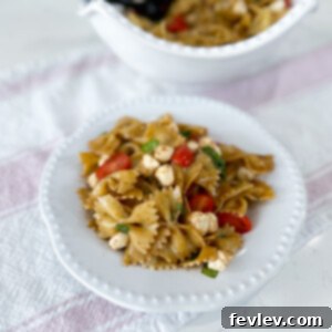 Caprese Pasta Salad with Balsamic Vinaigrette